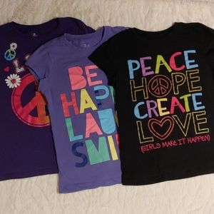 Girls t-shirts size 7/8